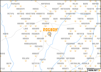 map of Rogbom