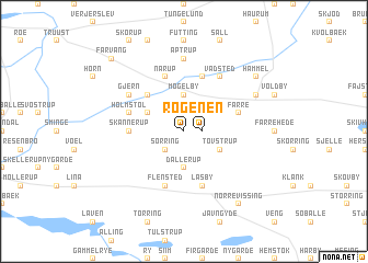map of Røgen