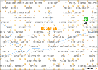 map of Rogerée