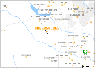 map of Rogers Acres