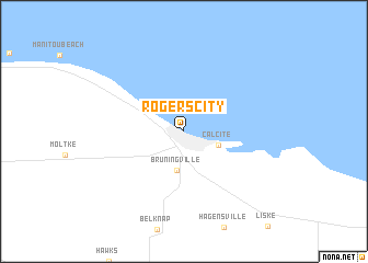 map of Rogers City