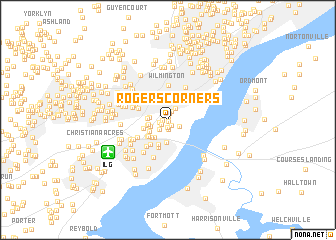 map of Rogers Corners