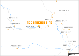 map of Rogers Crossing