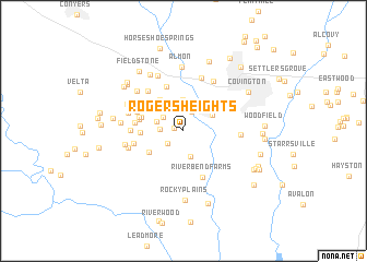 map of Rogers Heights