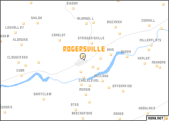 map of Rogersville