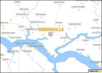 map of Rogersville