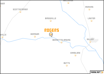 map of Rogers