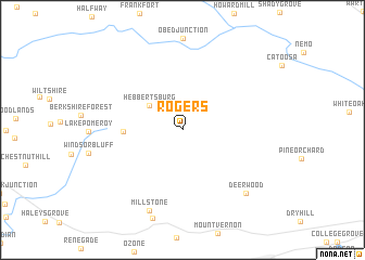 map of Rogers