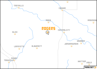 map of Rogers