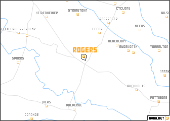 map of Rogers