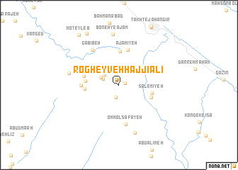 map of Rogheyveh Ḩājjī ‘Alī