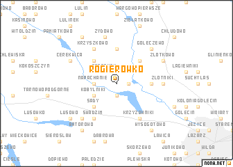 map of Rogierówko