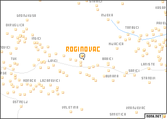 map of Roginovac