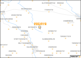 map of Roginʼya