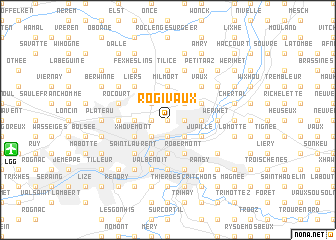 map of Rogivaux