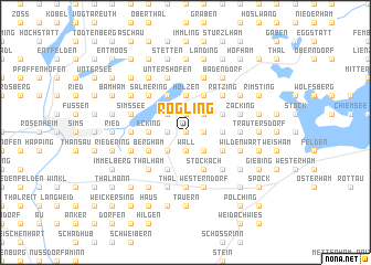 map of Rögling