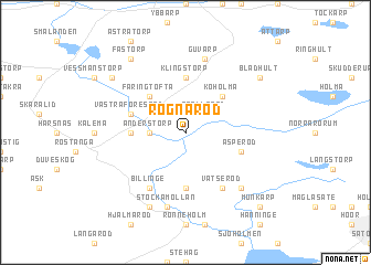 map of Rögnaröd