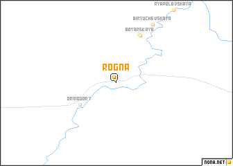 map of Rogna