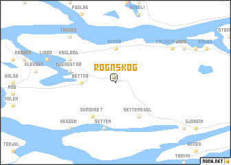 map of Rognskog