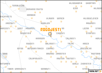 map of Rogojeşti