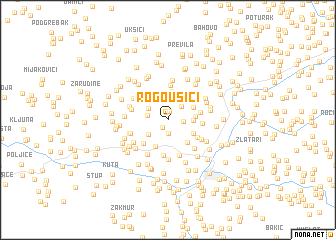 map of Rogoušići