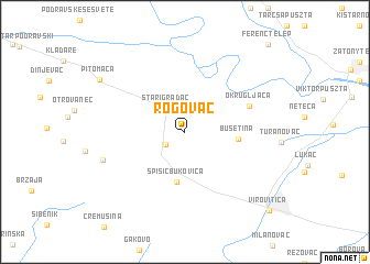 map of Rogovac