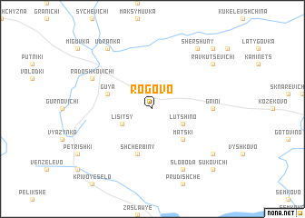 map of Rogovo