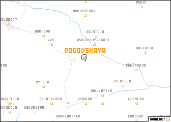 map of Rogovskaya