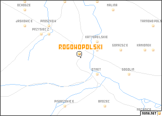 map of Rogów Opolski