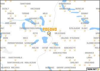 map of Rogowo