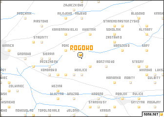 map of Rogowo