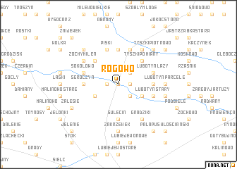 map of Rogowo