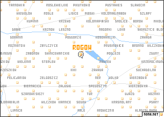 map of Rogów