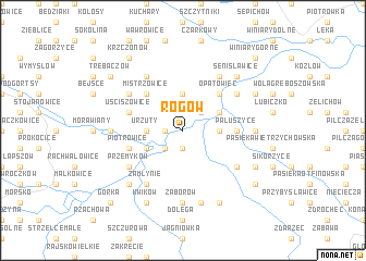 map of Rogów