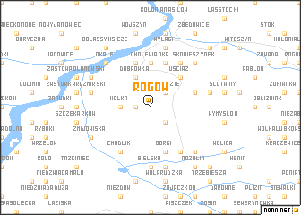 map of Rogów