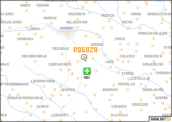 map of Rogoza