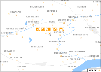 map of Rogozhinskiye