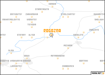 map of Rogozna
