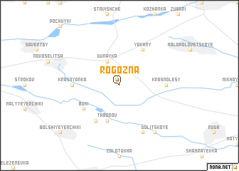 map of Rogozna