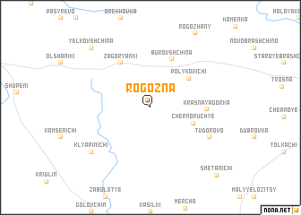 map of Rogozna