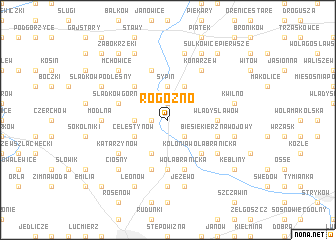map of Rogoźno