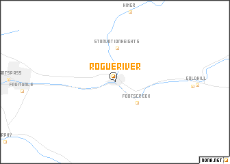 map of Rogue River