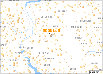 map of Rogulja