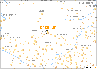 map of Rogulje