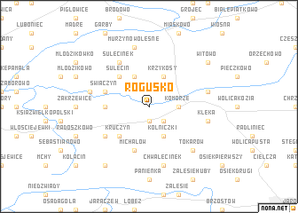 map of Rogusko