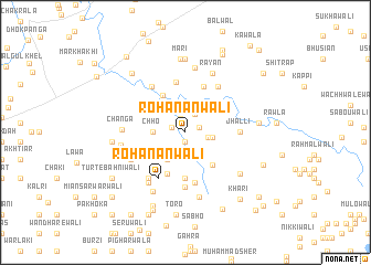 map of Rohanānwāli