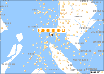 map of Rohāriānwāli