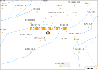 map of Rohirānwāli Rāthān