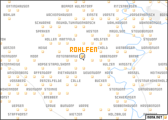 map of Rohlfen