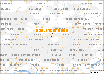 map of Röhlinghausen